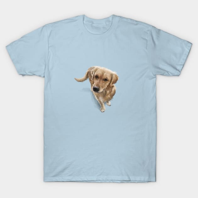 The Golden Retriever T-Shirt by Elspeth Rose Design